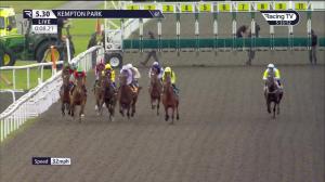 Video preview image for KEMPTON PARK 17:30 - Unibet Zero% Mission/Support British Racing EBF Fillies' Novice Stakes (4) (Div 1)