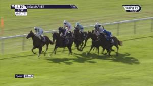 Video preview image for Newmarket 16:10 - Al Basti Equiworld, Dubai British EBF "Confined" Maiden Stakes (Colts and Geldings) (4) (Div 1)