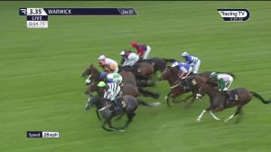 Video preview image for Warwick 15:35 - MKM Building Supplies Handicap Hurdle (3)