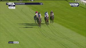 Video preview image for Goodwood 14:25 - William Hill / British EBF 40th Anniversary Restricted Novice Stakes (Qualifier) (4)