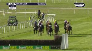 Video preview image for Huntingdon 15:13 - Fairfax Saddles Sponsors Huntingdon Jockeys Championship Handicap Chase (5)