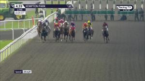 Video preview image for Kempton Park 16:55 - Unibet Horserace Betting-Operator Of The Year Nursery Handicap (6)