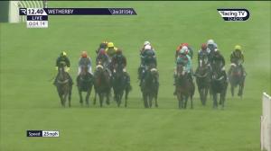 Video preview image for WETHERBY 12:40 - 6 Horses Challenge At Bet365 Novices' Hurdle (3)