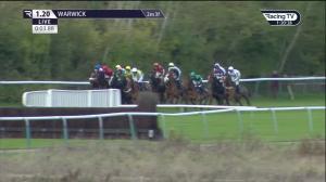Video preview image for Warwick 13:20 - TrustATrader Apply Today Novices' Hurdle (4) (Div 2)