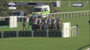 Video preview image for Musselburgh 12:35 - racingtv.com/freetrial Conditional Jockeys' Handicap Hurdle (Qualifier) (4)