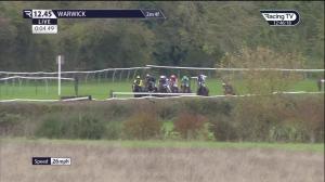Video preview image for Warwick 12:45 - 100% RacingTV Profits Back To Racing Conditional Jockeys' Handicap Chase (5)