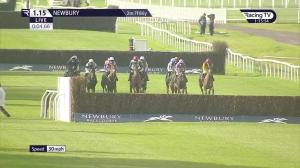 Video preview image for Newbury 13:15 - Watch Weekend Winners With BetVictor Novices' Limited Handicap Chase (3)