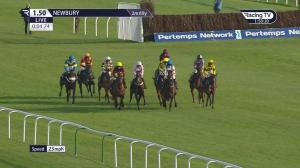 Video preview image for Newbury 13:50 - Csp Mares' Novices' Hurdle (2)