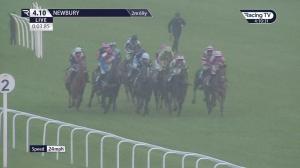 Video preview image for Newbury 16:10 - British Horse Society Open National Hunt Flat (4) (Div 2)