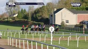 Video preview image for Down Royal 13:27 - Irish Stallion Farms EBF Feathard Lady Mares Novice Hurdle (Grade 3)