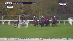 Video preview image for KEMPTON PARK 13:50 - Racing TV Novices' Hurdle (4)