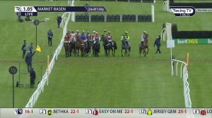 Video preview image for Market Rasen 13:05 - Download The rhino.bet App EBF Mares' 'National Hunt' Maiden Hurdle (Qualifier) (4)
