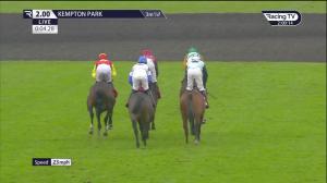 Video preview image for KEMPTON PARK 14:00 - Wise Betting @racingtv.com Handicap Hurdle (4)