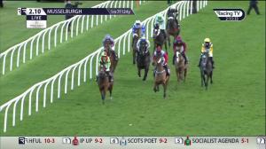 Video preview image for Musselburgh 14:10 - Athelstaneford - Birthplace Of The Saltire Handicap Hurdle (Qualifier) (4)