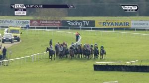 Video preview image for Fairyhouse 12:50 - Kettles Country House Hotel Supporting Fingal Ravens Gfc Raceday Maiden Hurdle