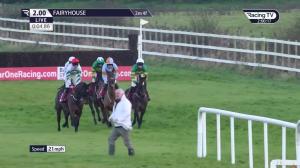 Video preview image for Fairyhouse 14:00 - Bar One Racing Drinmore Novice Chase (Grade 1)