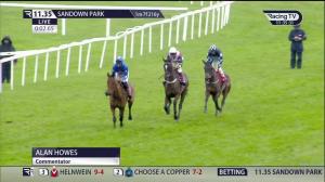 Video preview image for Sandown Park 11:35 - Betfair Claremont Novices' Hurdle (Listed) (1)