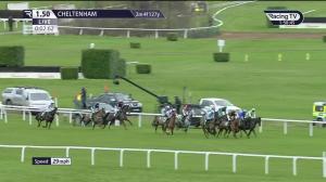 Video preview image for Cheltenham 13:50 - Cheltenham Racecourse Food Bank Collection Mares' Handicap Chase (Qualifier) (3)
