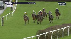 Video preview image for Carlisle 12:25 - Daily Charged Up Offers At rhino.bet Novices' Handicap Chase (4)