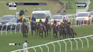 Video preview image for Carlisle 14:45 - Bet In Play On rhino.bet Handicap Chase (4)