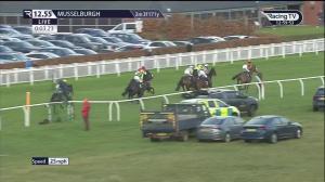 Video preview image for Musselburgh 12:55 - tote.co.uk Six Geese A Laying Maiden Hurdle (4)