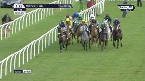 Video preview image for Musselburgh 13:25 - tote.co.uk Five Gold Rings Mares' Handicap Hurdle (5)