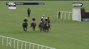 Video preview image for Newbury 12:15 - BetVictor Loyalty Club Juvenile Hurdle (3)