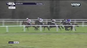 Video preview image for Newbury 13:25 - Jm Finn Novices' Limited Handicap Chase (3)