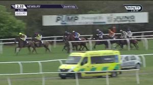 Video preview image for Newbury 14:35 - BetVictor EBF Stallions 'National Hunt' Novices' Hurdle (Qualifier) (3)