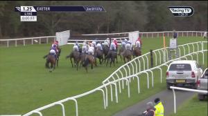 Video preview image for Exeter 13:25 - Merry Christmas Amateur Jockeys' Handicap Hurdle (5)