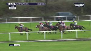Video preview image for Haydock Park 14:35 - Betfred Supports Jack Berry House Handicap Hurdle (3)