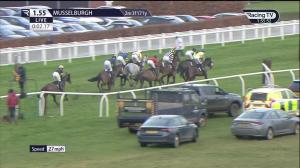 Video preview image for Musselburgh 13:55 - tote.co.uk Your First Place For Racing Handicap Hurdle (Qualifier) (4)
