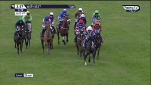 Video preview image for WETHERBY 15:57 - Racing TV On Sky 426 Mares' Open Maiden National Hunt Flat (4)