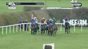 Video preview image for Kelso 13:20 - Racing TV Profits Returned To Racing Novices' Hurdle (4)