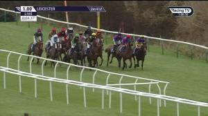 Video preview image for Leicester 13:00 - Watch On Racing TV 'Hands & Heels' Mares' Handicap Hurdle (Conditional Jockeys' & Amateur Riders') (5)