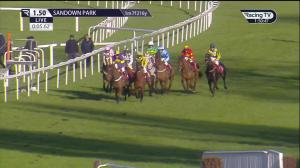 Video preview image for Sandown Park 13:50 - Queen Elizabeth The Queen Mother Amateur Jockeys' Handicap Hurdle (Military Amateur Jockeys) (4)
