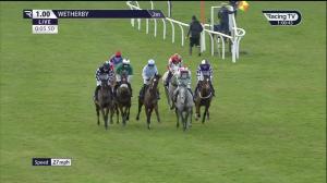 Video preview image for WETHERBY 13:00 - Download The Vickers.Bet App Mares' Novices' Hurdle (Qualifier) (4)