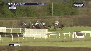 Video preview image for WETHERBY 13:32 - Vickers.Bet Handicap Chase (3)