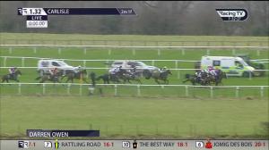 Video preview image for Carlisle 13:32 - Download The rhino.bet App Novices' Hurdle (Qualifier) (4)