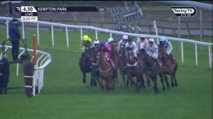 Video preview image for KEMPTON PARK 16:50 - Racing TV Open Maiden National Hunt Flat (4) (Div 2)