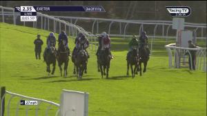 Video preview image for Exeter 14:35 - TrustATrader Apply Today British Studs EBF 'National Hunt' Novices' Hurdle (Qualifier) (2)
