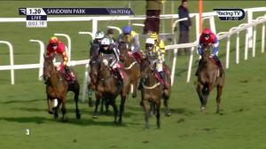 Video preview image for Sandown Park 13:20 - St Barbara Conditional Jockeys' Handicap Hurdle (4)