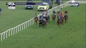 Video preview image for Musselburgh 16:50 - 100% Racing TV Profits Back To Racing Handicap Hurdle (5)