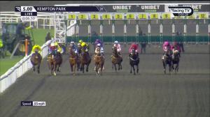 Video preview image for KEMPTON PARK 17:00 - Unibet Support Safe Gambling Classified Stakes (6)