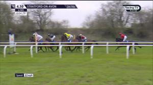 Video preview image for Stratford-on-Avon 16:50 - See You At Cheltenham Open Maiden National Hunt Flat (5)
