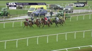 Video preview image for Market Rasen 17:15 - Family Extravaganza Raceday Sunday 7th July Novices' Limited Handicap Hurdle (5)