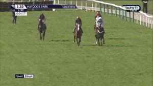 Video preview image for Haydock Park 13:30 - weatherbysshop.co.uk Mares' Maiden Hurdle (3)