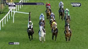 Video preview image for Carlisle 17:25 - Bell & Plate Raceday 26th June Handicap Hurdle (4)