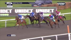 Video preview image for KEMPTON PARK 18:00 - Unibet Zero% Mission Fillies' Novice Stakes (5)