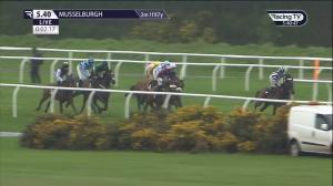 Video preview image for Musselburgh 17:40 - Go North Grey Bomber Juvenile Hurdle Series Final (Handicap Hurdle) (2)